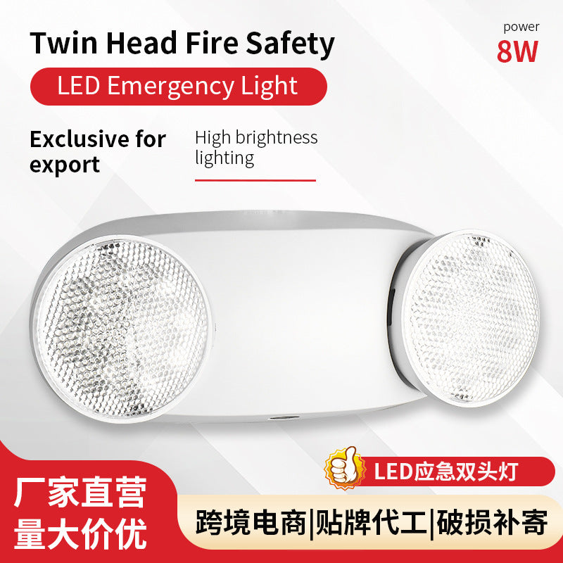 Cross-border manufacturers wholesale emergency lights  export fire emergency lighting LED bullseye lights evacuation emergency lights
