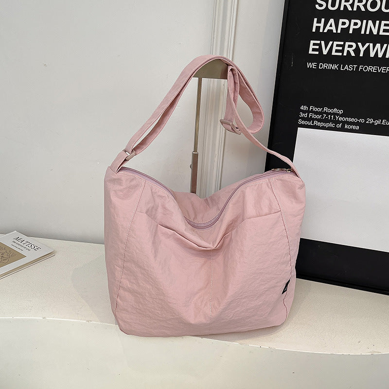 Cross-border casual tote bag women's 2025 new fashionable versatile shoulder messenger bag large-capacity class commuter bag