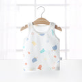 Baby vest summer strawberry ultra-thin style kids baby girl boy mesh sleeveless breathable undershirt belly protector