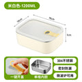 Daily dining kitchen 304 stainless steel insulated lunch box can be used in microwave lunch box student office worker special lunch box