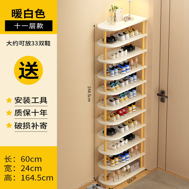Shoe rack, multi-storey dormitory at the entrance of the home, simple small and narrow entrance door, shoe rack storage, space-saving shoe cabinet