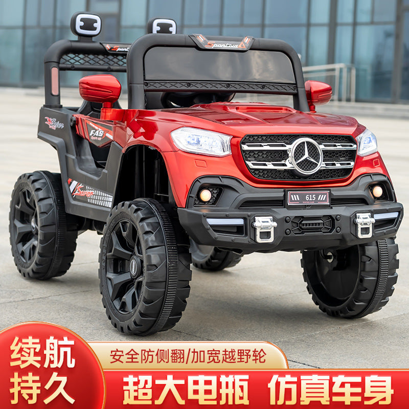 New children's electric car four-wheeled baby 1-5 years old can sit double drive cartoon car boys and girls with remote control