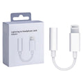 Apple lightning to 3.5mm headphone jack adapter - audio converter for live streaming