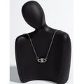 Diamond-encrusted devil's eye necklace wholesale european and american popular nicheaccessible luxury jewelry women's clavicle chain simple eye pendant