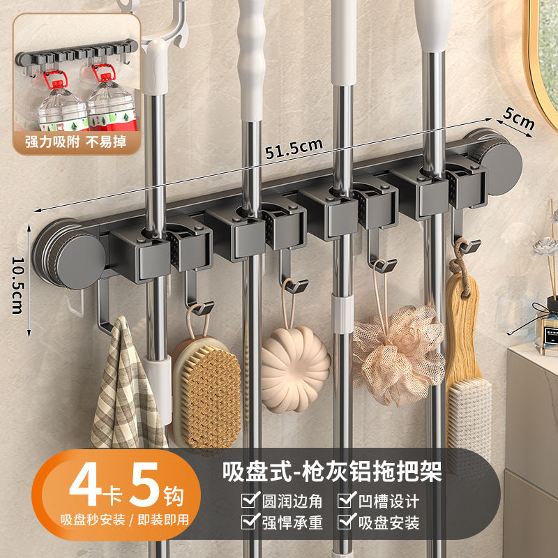 Gun gray hook, no need to punch holes, strong adhesive wall, bathroom towel wall hanging, bathroom kitchen coat hook