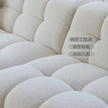 Foshan factory cream style marshmallow fabric sofa small apartment normcorefrench scandinavian cashmere retro sofa