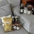 Ins style metal shopping basket iron basket storage basket hand basket desktop miscellaneous storage basket storage basket
