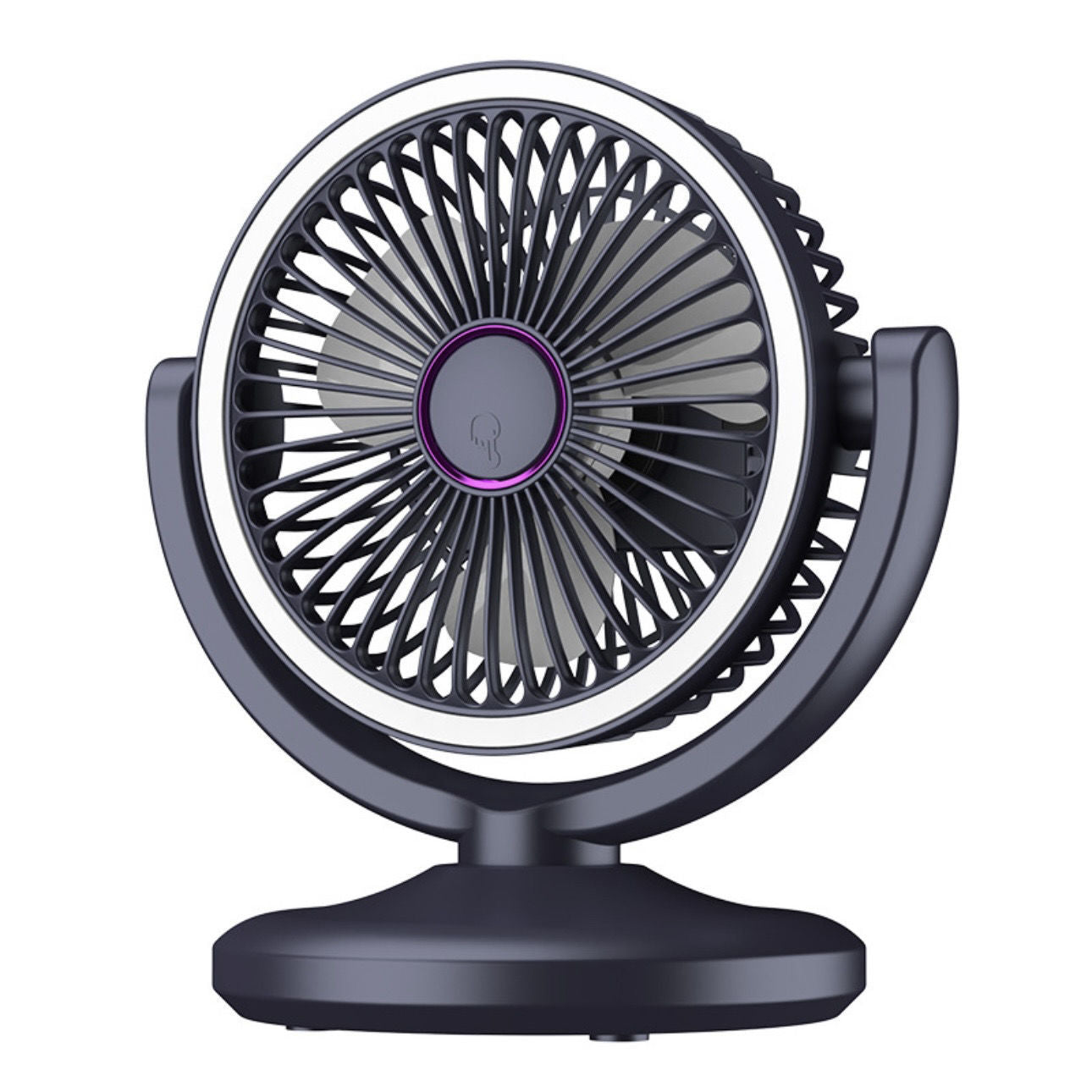 USB small fan household student dormitory outdoor desk lamp air circulation fan large wind rechargeable electric fan