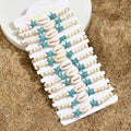 Wholesale seashell bracelets - european & american cross-border summer ocean resort style - starfish charms, adjustable beaded couple bracelets