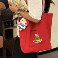 Cute cartoon versatile shoulder bag - kitty commuter tote - large capacity - 2025 new lazy student handbag