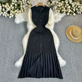 summer european and american style slim-fit knitted mini dress with fishtail hem - elegant and chic for women