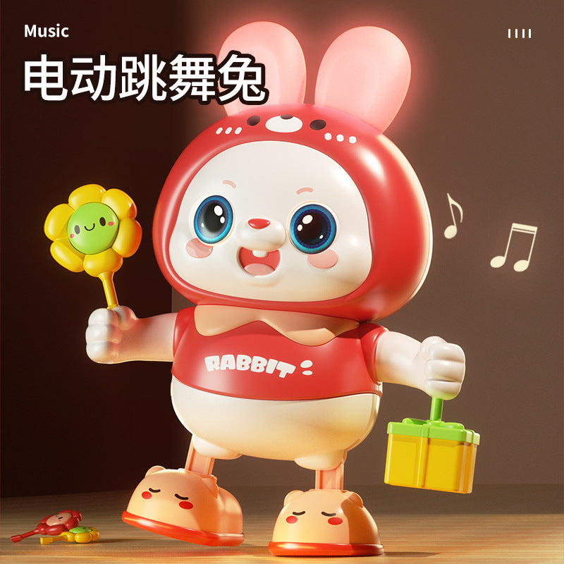 Infant & toddler light-up musical swinging bunny dancing educational early learning soothing toy - sound & motion - perfect birthday gift for boys & girls
