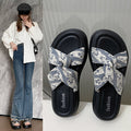 Platform sandals and thick-soled sandals for women, summer new arrivals, european and american style, retro floral print, trendy one-strap sandals for women