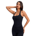 Women's yoga tank top - racerback, built-in bra, perfect for pilates, fitness, and activewear - yg-1007