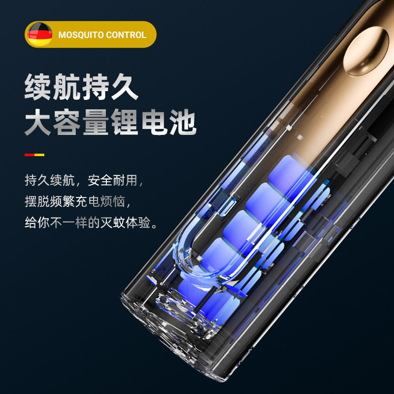 household electric mosquito swatter rechargeable automatic mosquito trap and mosquito swatter electric shock mosquito killer lamp two-in-one camping style fly swatter