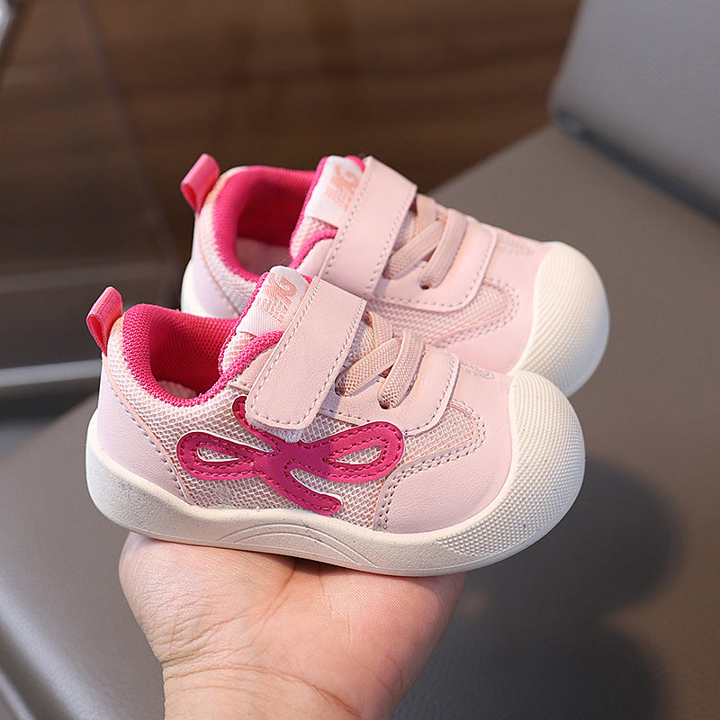 spring/summer new baby soft sole breathable mesh shoes, velcro closure, anti-slip prewalker shoes for infants and toddlers, boys' shoes