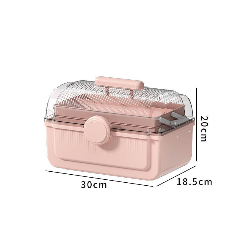 Medicine box storage box household portable multi-layer medical box home version medicine box large capacity transparent medicine storage box