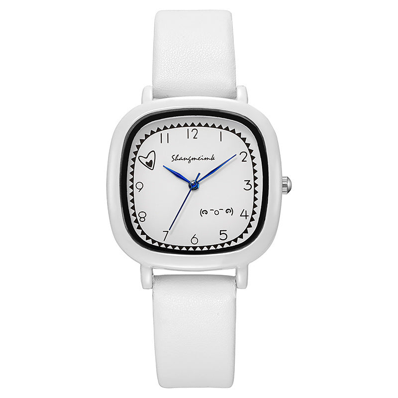 Shangmei cross-border small fresh and good-looking girl heart best friend exam watch primary and secondary school students simple square watch