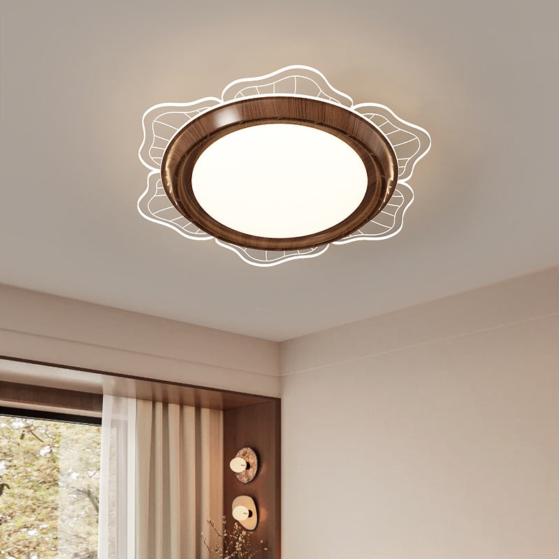 [Strict selection] Bladeless fan light Ceiling light Modern simple ultra-thin round invisible silent integrated electric fan light