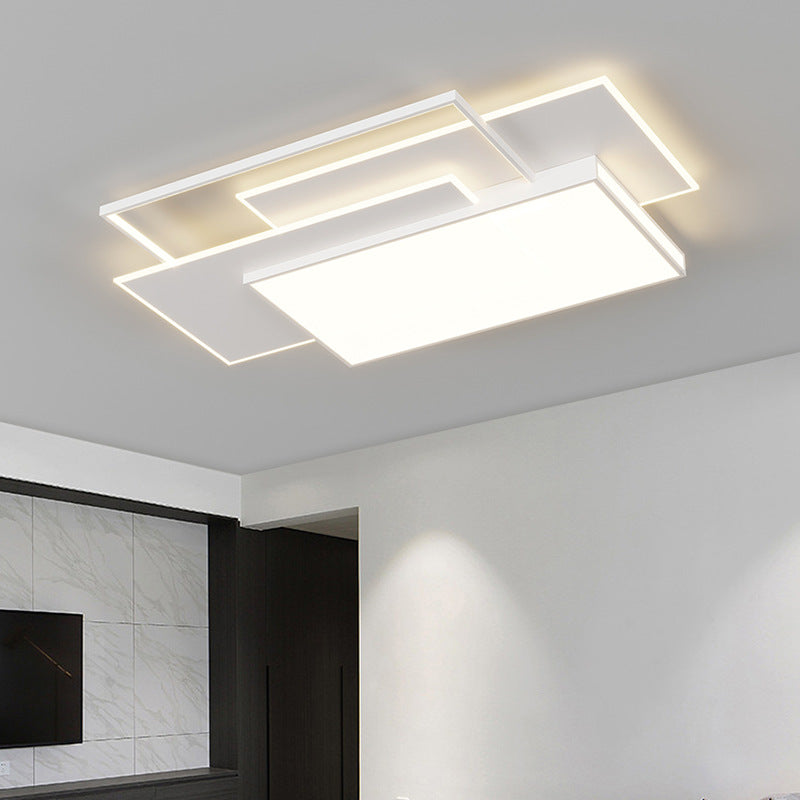 Living room light simple modern minimalist 2025 new rectangular Guangdong Zhongshan bedroom ceiling whole house lighting combination