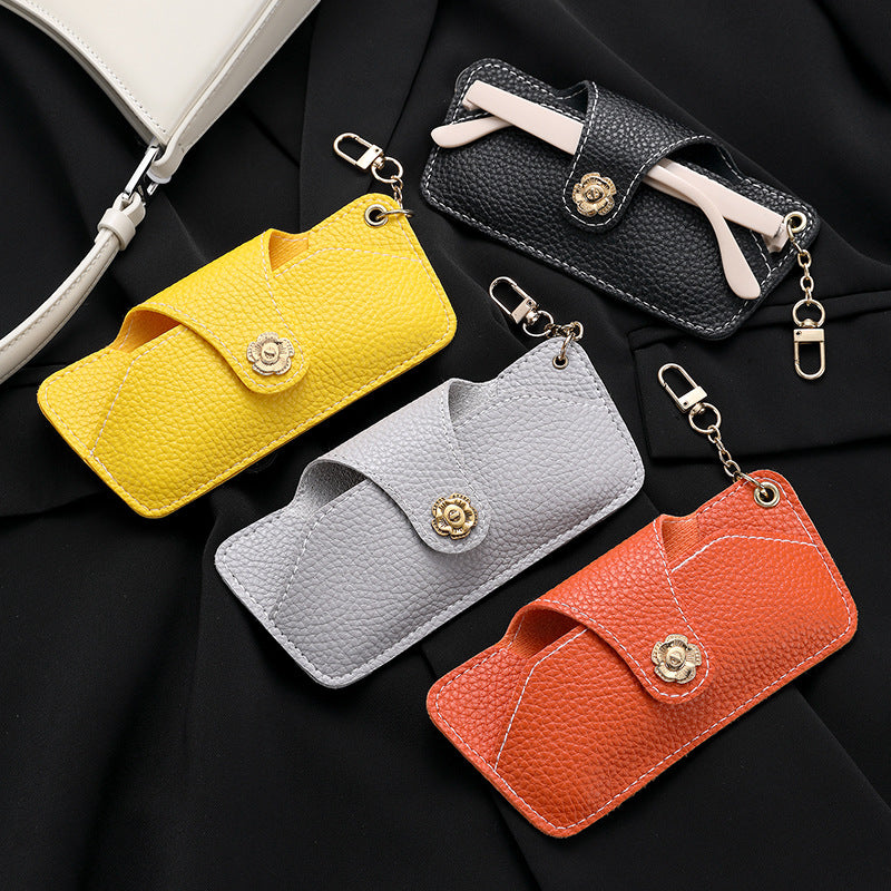 Portable glasses case, pressure-resistant storage bag, myopia protection, glasses bag, sunglasses bag, exquisite glasses storage bag, women