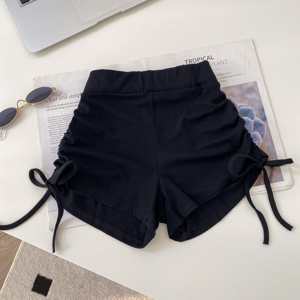 K-stylecasualhigh waist drawstring casualloose pants shorts women's summer work clothing style slimming lookeasiest for matchhot girl sweatpants multi-color