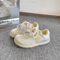 Cute bear sneakers women's 2026 new autumn easiest for match puff casualwhite shoes retrothick sole german training shoes