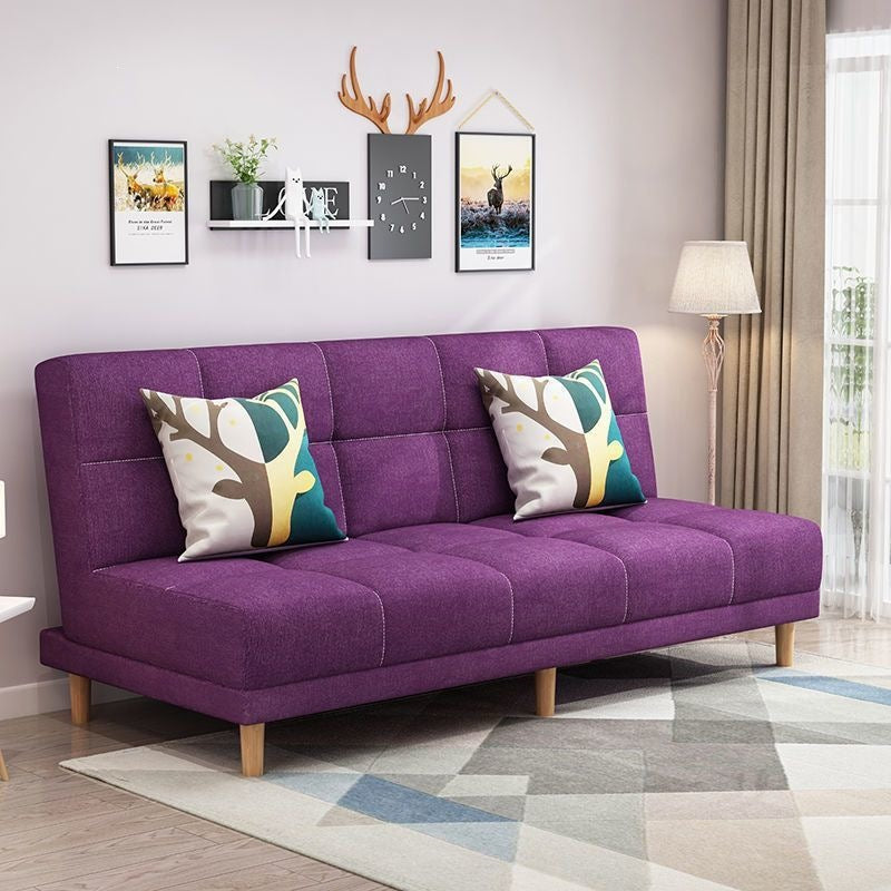 Modern chaise l-shaped sofa bed for small apartments - ready to ship, convertible two-in-one, double folding bed