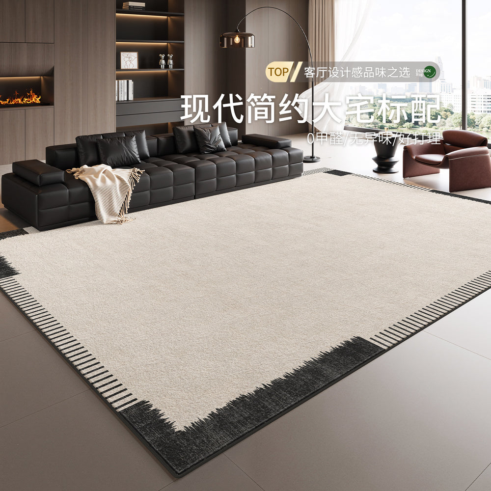 Carpet living room french style black and white grids waterproof anti-fouling sofa cushion no-wash wipeable stain-resistant bedroom bedside blanket