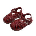 Girls' sandals: new  summer collection - closed-toe roman sandals, breathable and non-slip beach shoes for little girls, kids' footwear