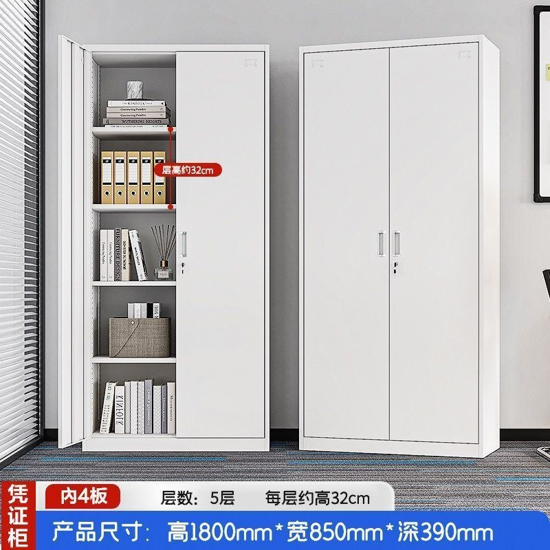 Heavy-duty steel office file cabinet - steel document cabinet for financial records, accounting files, and storage - low profile storage unit
