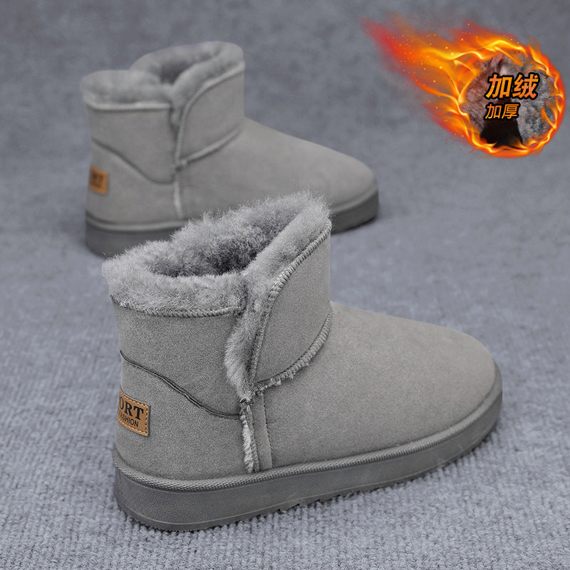Northeastern snow boots for men winterheattechfleece-linedthickened sports minus 40 degrees cold-proof fur all-in-one bread cotton shoes