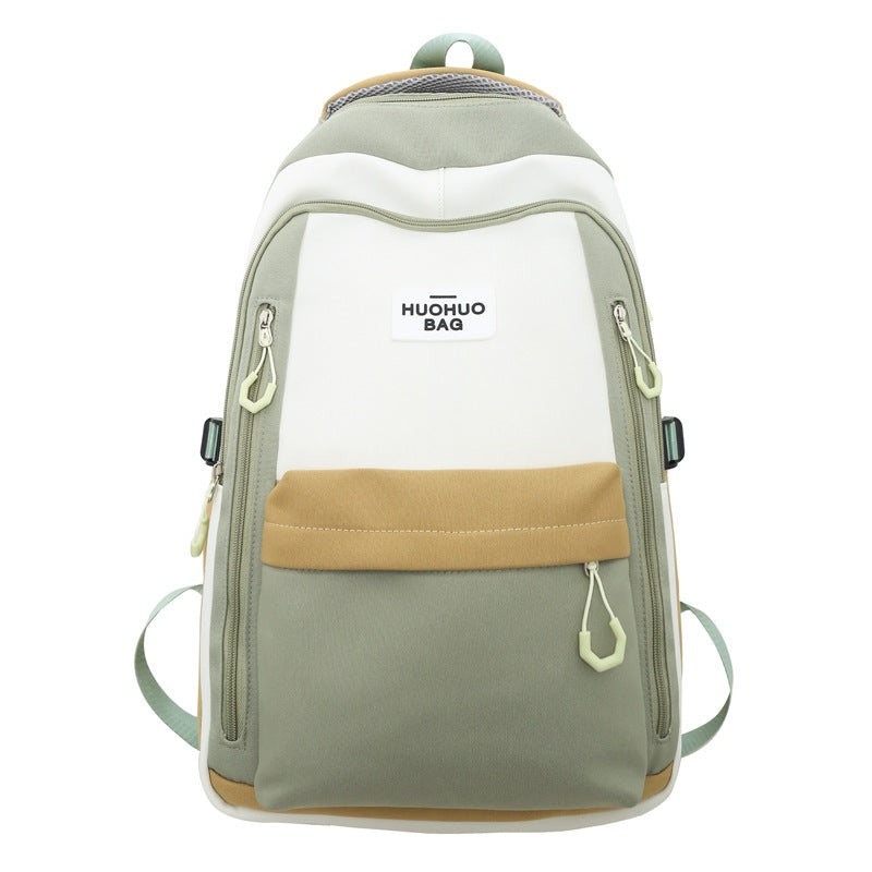 School Bag Girls College Students Light Travel High School Students Junior High School Students Contrasting Backpacks Elementary School Boys Backpacks