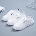 Simple and versatile white sneakers for women, new for summer 2025. white athletic casual sneakers, perfect for spring and autumn