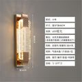 Luxury crystal wall sconce - living room accent, hallway, stairway led minimalist bedroom bedside lamp - gold finish