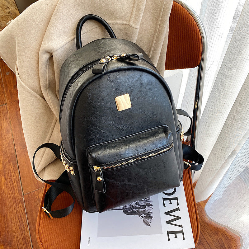 2025 new fashion cross-border retro backpack women's casual travel large capacity bag - dropshipping available