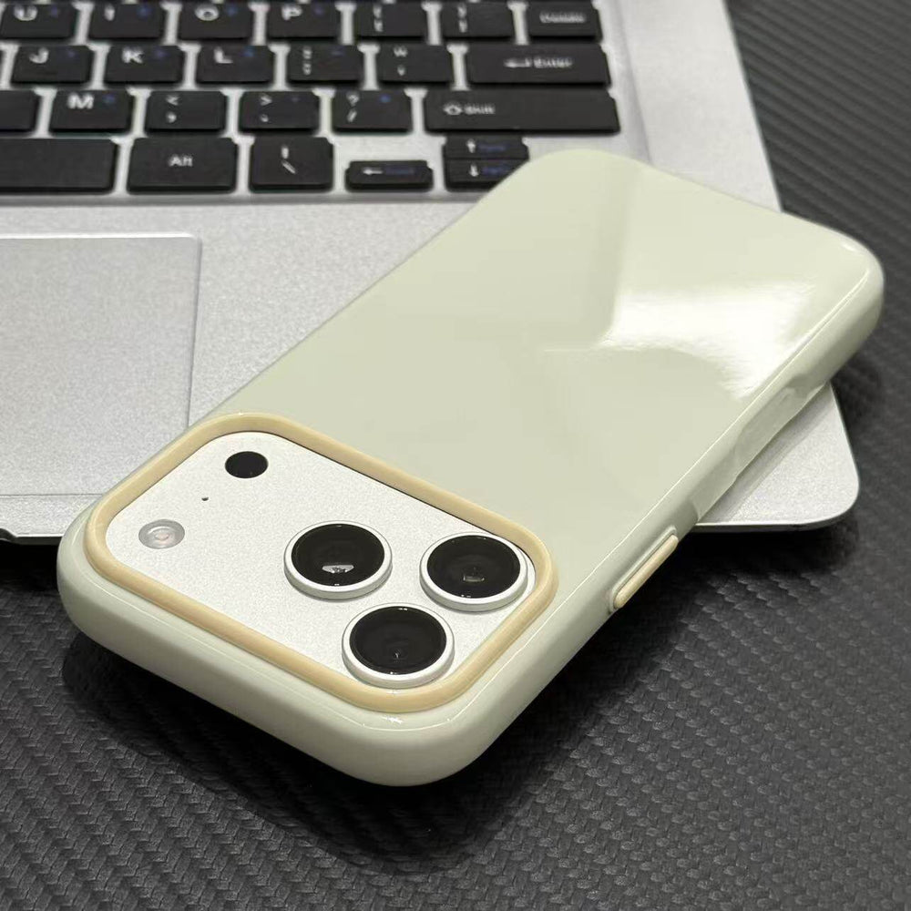 Suitable for apple 17pro mobile phone case, trendy contrasting color macaron jelly case, iphone16/13 anti-fall protective cover