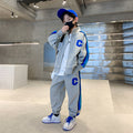 Boys' fall outfit set  new style, mid-to-large children's spring/autumn tracksuit, stylish kids' spring fashion clothing wholesale