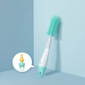 Silicone bottle brush, nipple brush, nano silver straw brush, household cleaning brush, baby bottle brush set - customizable