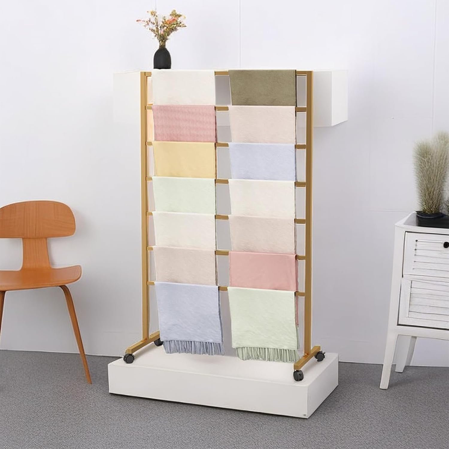 Source Factory Metal Scarf Display Stand Double Sided Scarf Belt Shawl Headscarf Storage Display Stand