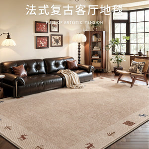 Carpet living room medieval style no-wash and wipeable accessible luxuryclassy bedside french retro stain-resistant floor mat covering a large area
