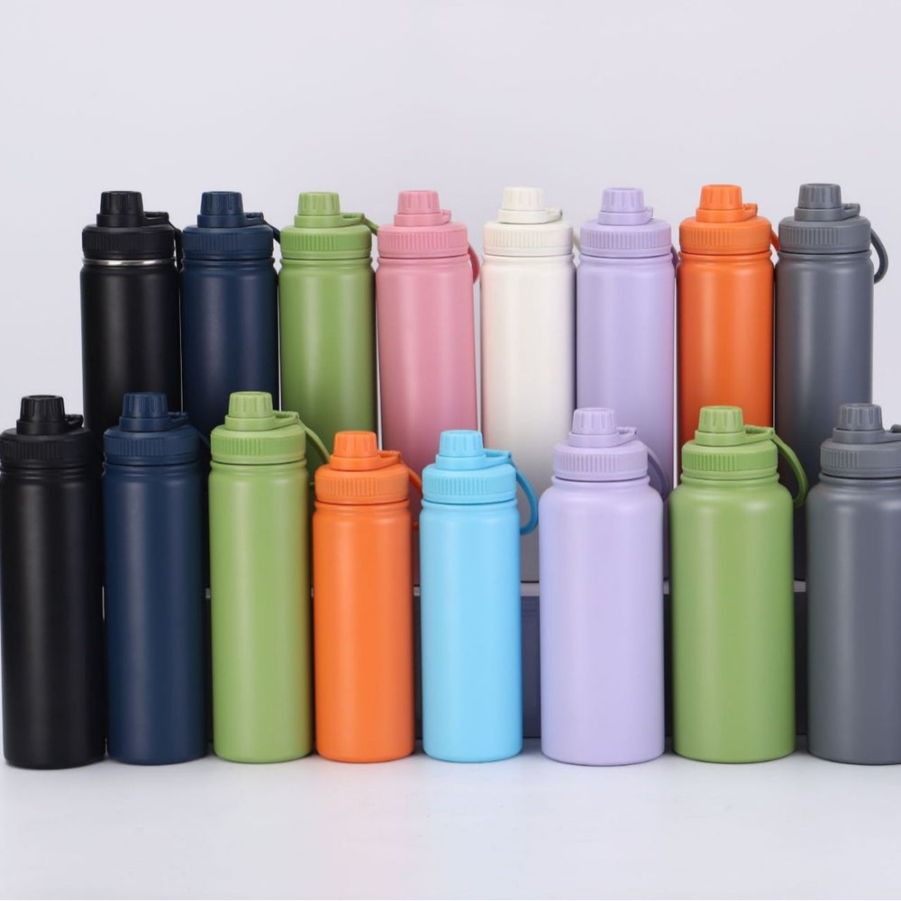 Wholesale cross-border 304 stainless steel insulated tumblers: solid color outdoor space flask, high-value, large capacity insulated cup - customization available