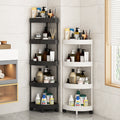Triangular storage rack floor-standing kitchen corner bath bathroom shower corner multi-layer toilet storage rack