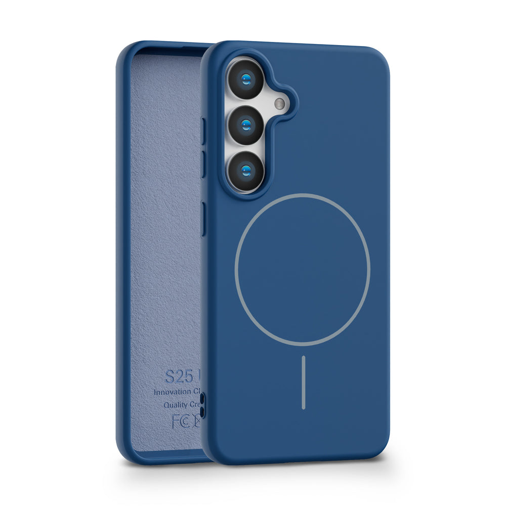 Suitable for three-star pure colorcasual mobile phone case sam star s25 with velvet official tpu frosted magnetic mobile phone case