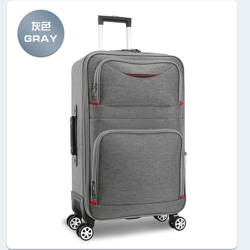 Processing custom large-capacity suitcase men's trolley case Oxford cloth universal wheel password suitcase children's leather luggage