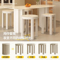 plastic stacking stool - heavy duty round stool, 4-in-1 combination set for home storage, can be used as a dining chair or low stool