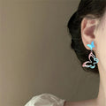 Interesting cut out butterfly earrings sweet dopamine spring and summer fashionelegantniche style earrings small fresh earrings wholesale
