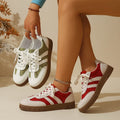 Export color matching retro sneakers outwear autumnew arrival round toe low-top sneakers plus sizecasual german training shoes