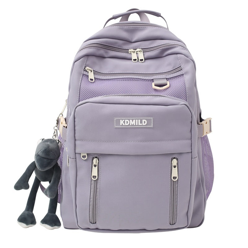 School bag male ins Korean version Harajuku ulzzang female high school college student versatile large capacity multi-layer backpack backpack