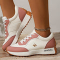 plus size women's shoes new arrival breathable leather sneakers women's korean version thick solecasual soft bottom running dad shoes